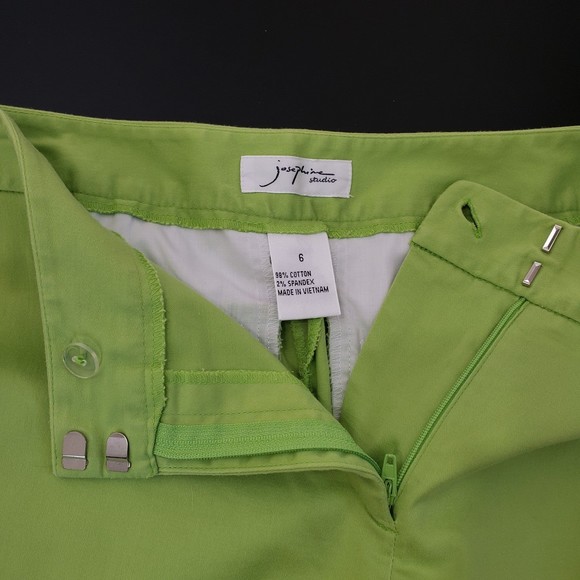 Josephine Studio Women's Lime Green Capri Pants, Size 6 - Picture 4 of 8